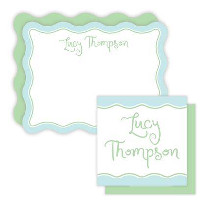 Wavy Personalized Stationery Gift Set (Custom Bundle)