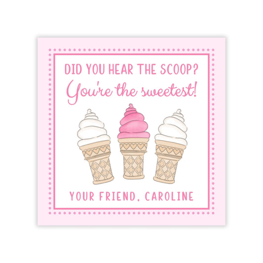 Ice Cream Valentine (Pink)