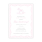 Rocking Horse Baby Shower Invitations - Pink