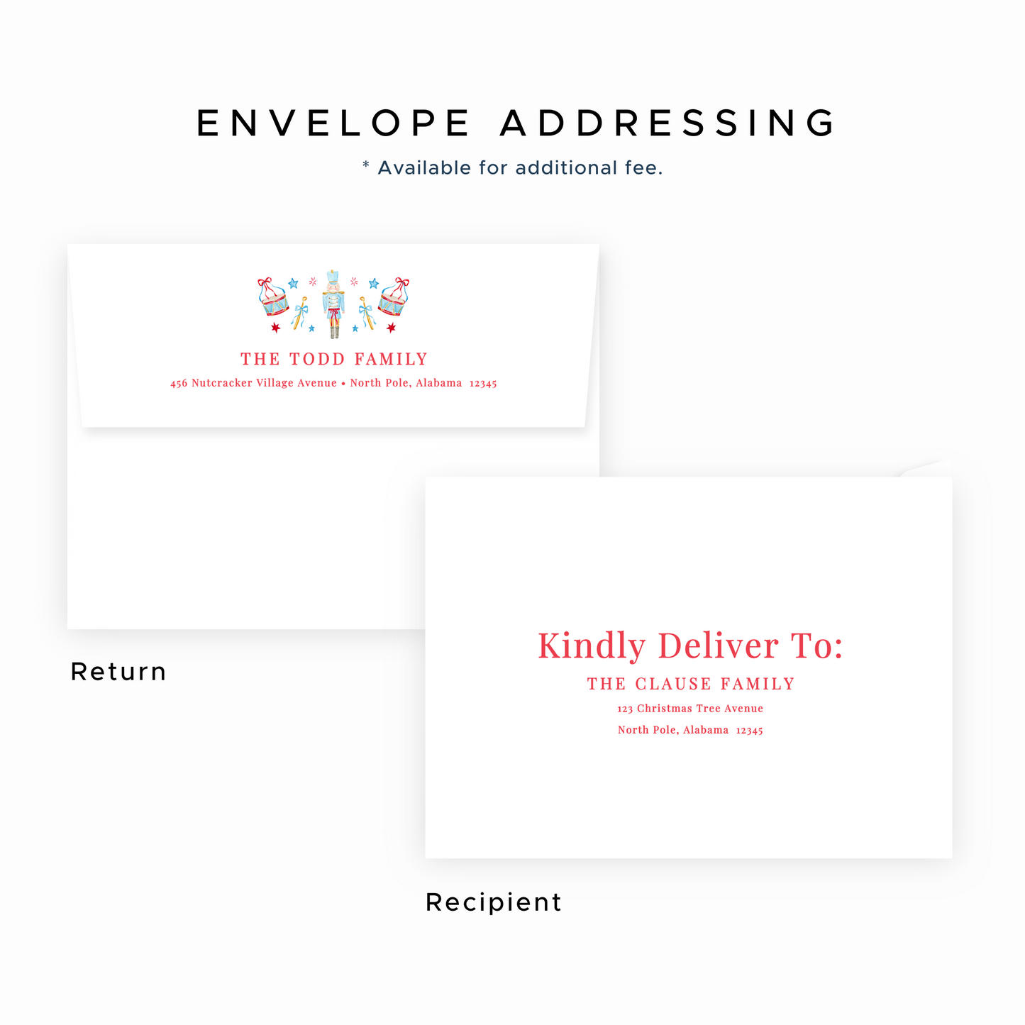 Christmas Photo Card - Santa's Soldiers, Blue - Landscape