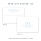 Christmas Photo Card - Delicate Stockings Trio, Blue - Portrait