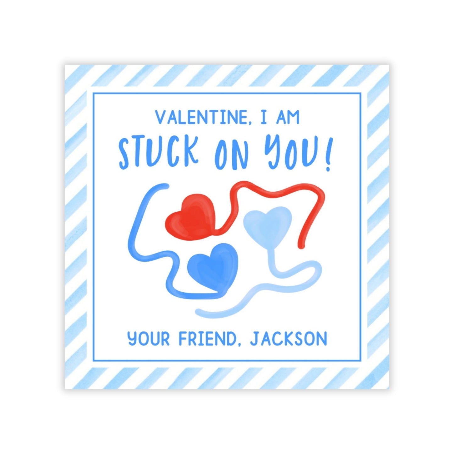 Sticky Heart Valentine (Blue)