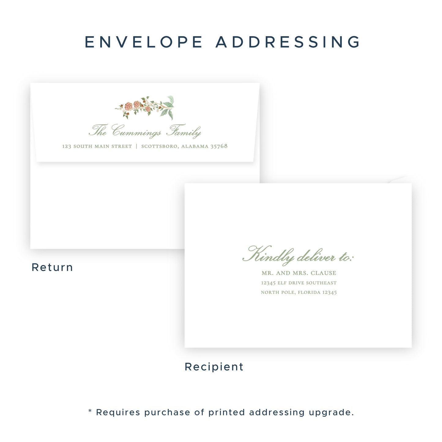 Christmas Photo Card - Winter Chinoiserie (Landscape)