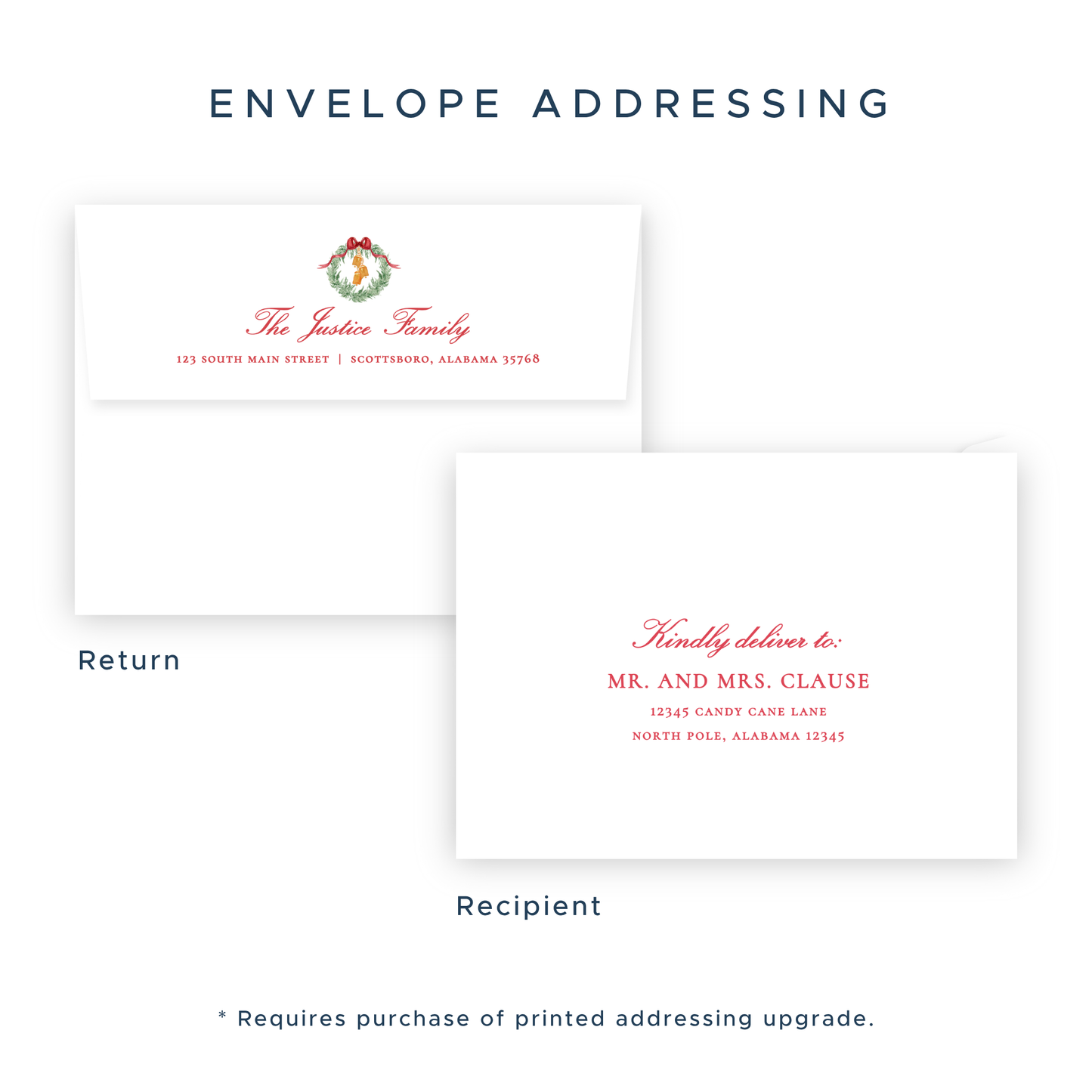 Christmas Photo Card - Traditional Glam (Portrait Photo)