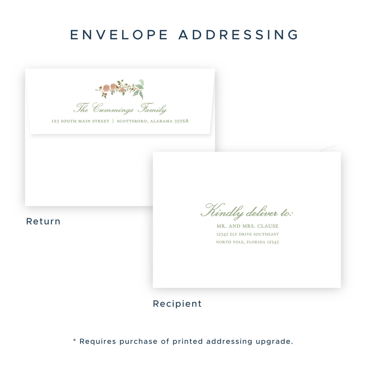 Christmas Photo Card - Winter Chinoiserie (Portrait)