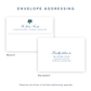Christmas Photo Card - Big Bow Garland, Navy (Portrait)