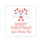 Holiday Gift Tags or Stickers for Kids - Candy Canes (Blue)