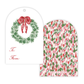 Holiday Gift Tags - Tied with a Bow Wreath - Arch Hang Tags