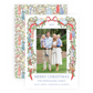 Christmas Photo Card - Festive Nativity Garland - Portrait