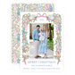 Christmas Photo Card - Festive Nativity Garland (Pastel) - Portrait