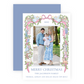 Christmas Photo Card - Festive Nativity Garland (Pastel) - Portrait