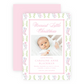 Christmas Photo Card - Delicate Stockings - Portrait - Birth Announcement