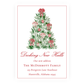 Christmas New Address Enclosure Cards - Tied with a Bow Tree