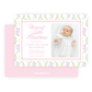 Christmas Photo Card - Delicate Stockings - Landscape - Birth Announcement
