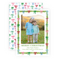 Christmas Photo Card - Decked with Bows Garland - Portrait