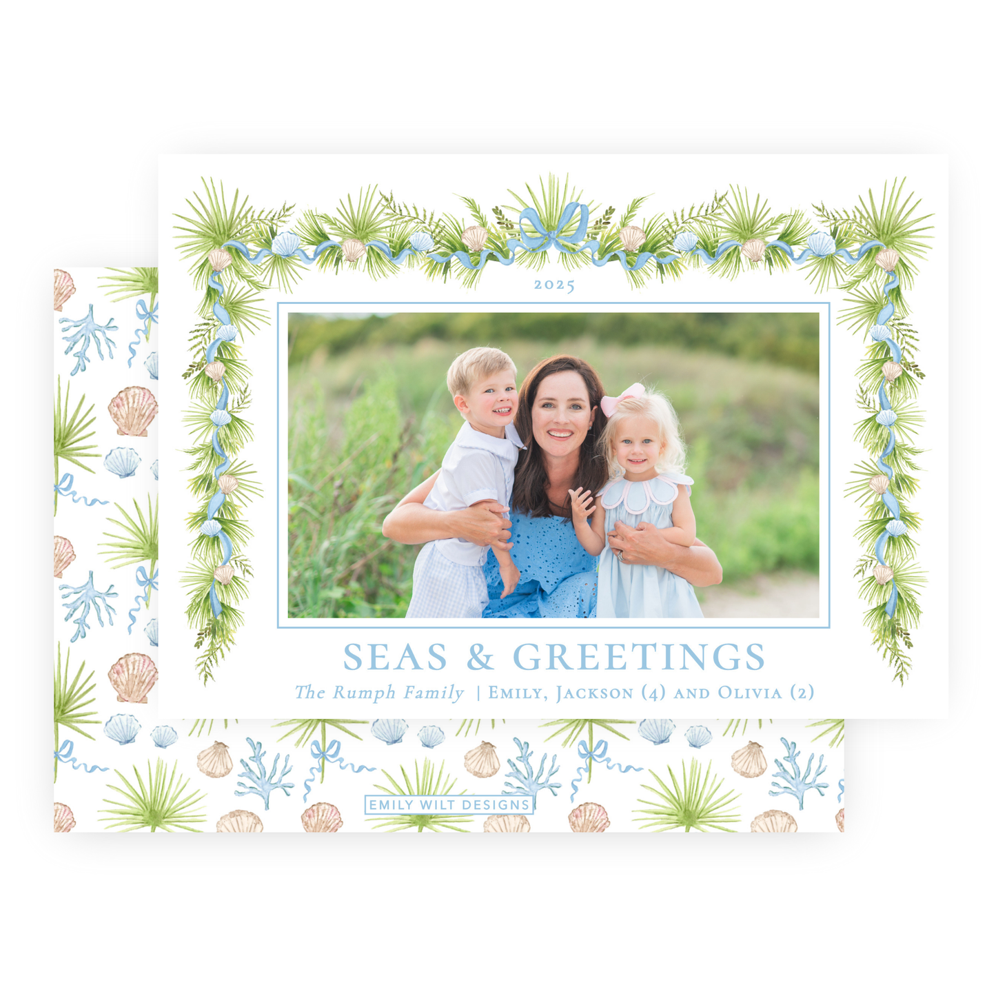 Christmas Photo Card - Holiday in the Sun - Landscape