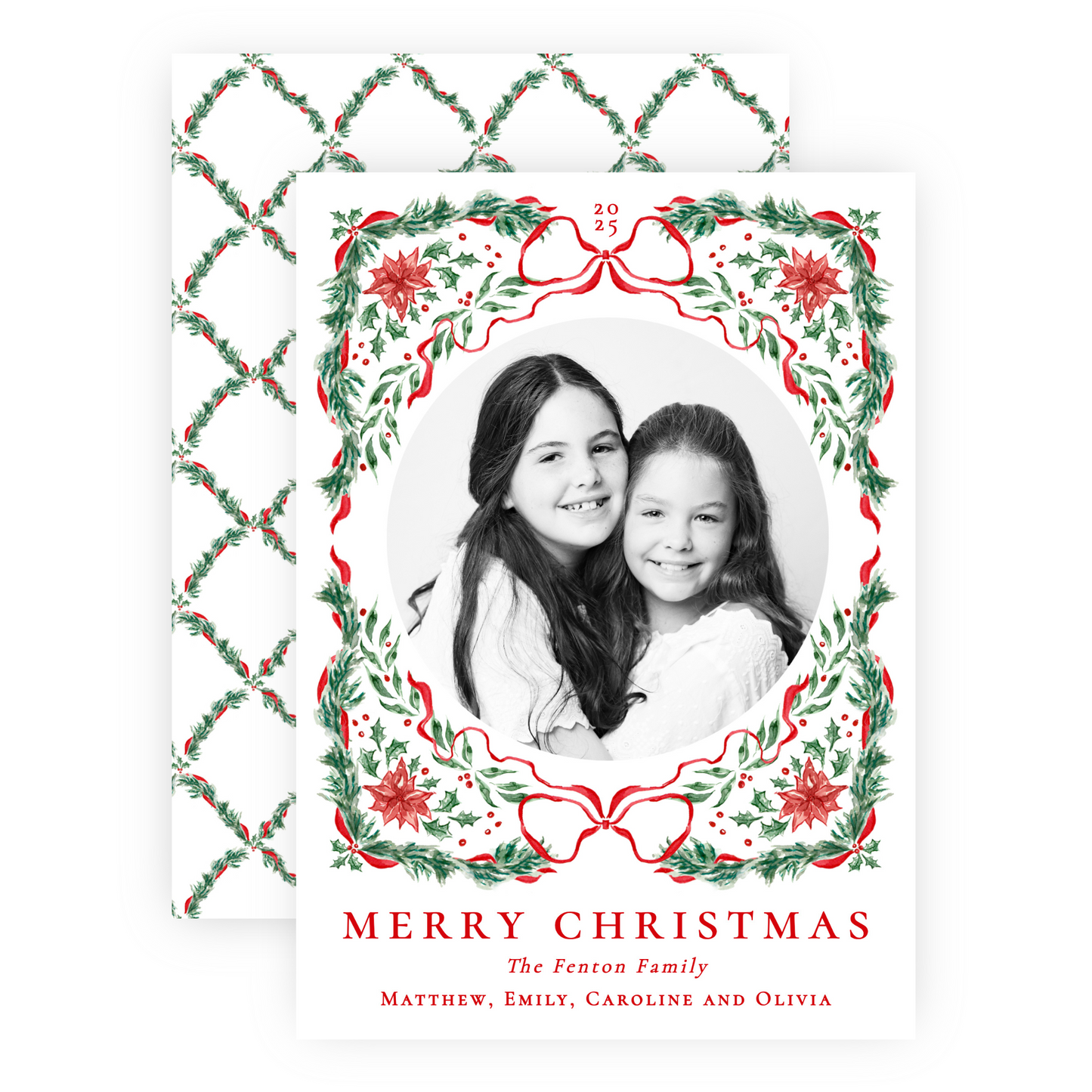 Christmas Photo Card - Yuletide - Portrait