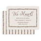 Christmas New Address Enclosure Cards - Bamboo Bow Frame, Chocolate