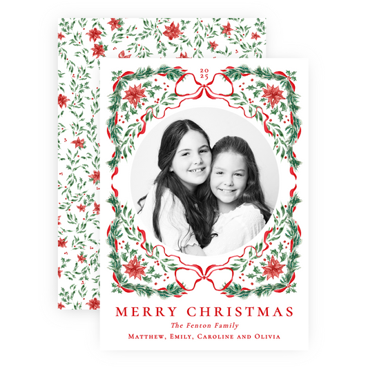 Christmas Photo Card - Yuletide - Portrait
