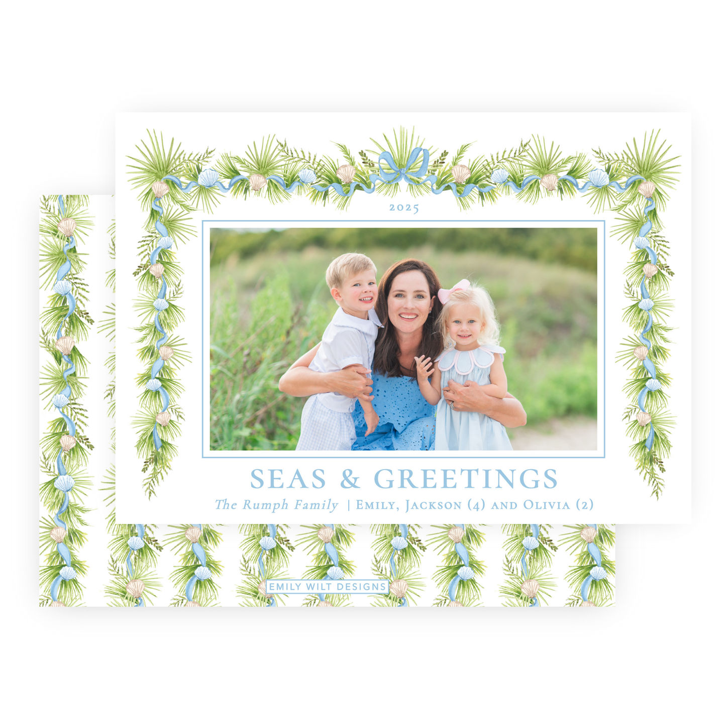 Christmas Photo Card - Holiday in the Sun - Landscape