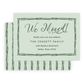 Christmas New Address Enclosure Cards - Bamboo Bow Frame, Evergreen