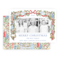 Christmas Photo Card - Festive Nativity Garland, 3 Photos - Landscape