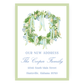 Christmas New Address Enclosure Card - Luxe Noel Wreath