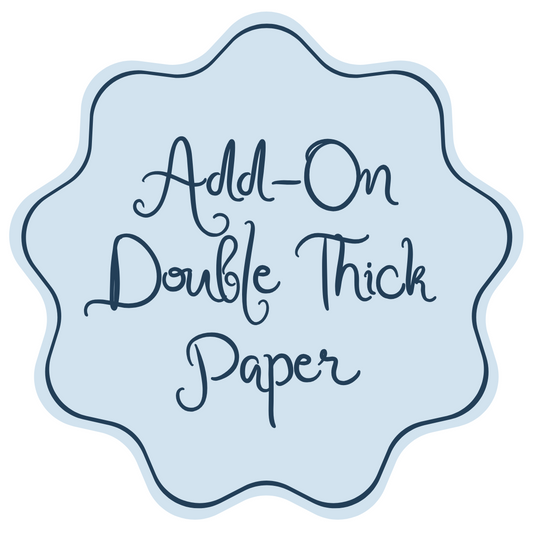Add-On | Double Thick Paper (Photo Cards)