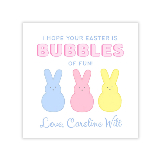 Bubbles Easter Gift Tags for Kids
