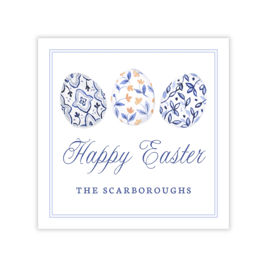 Porcelain Egg Trio Easter Gift Tags