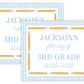 PRINTABLE First and Last Day of School Sign - Yellow Pencils (Blue)