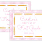 PRINTABLE First and Last Day of School Sign - Yellow Pencils (Pink)