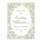 Spring Chinoiserie Bridal Shower Welcome Sign PDF File