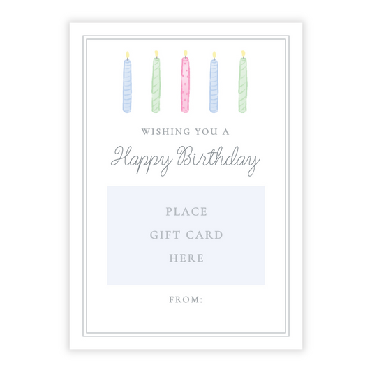 Gift Card Holder - Happy Birthday