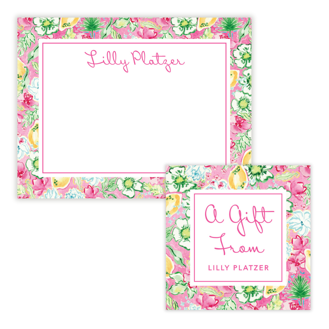 Build your own stationery gift bundle with personalized note cards, notepads, and gift tags.