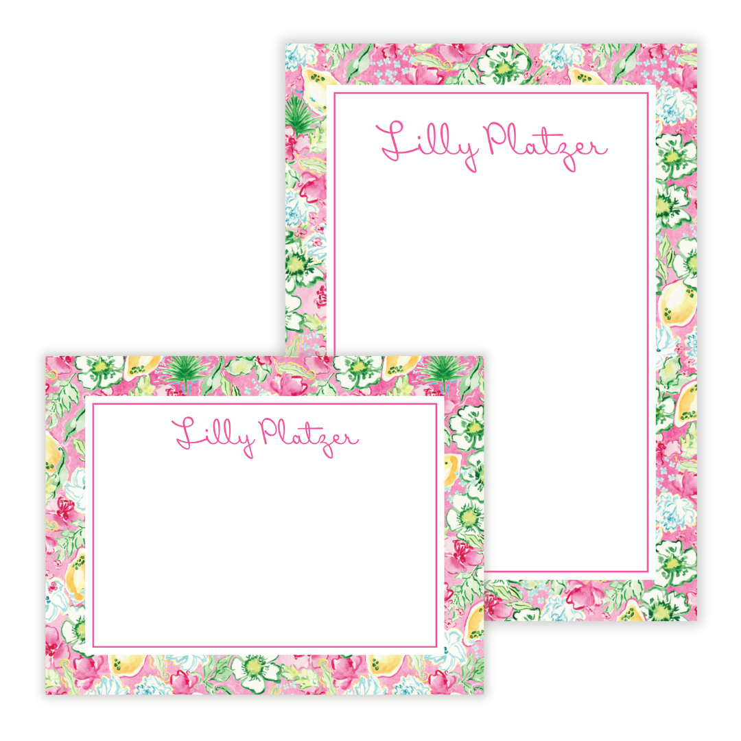 Build your own stationery gift bundle with personalized note cards, notepads, and gift tags.