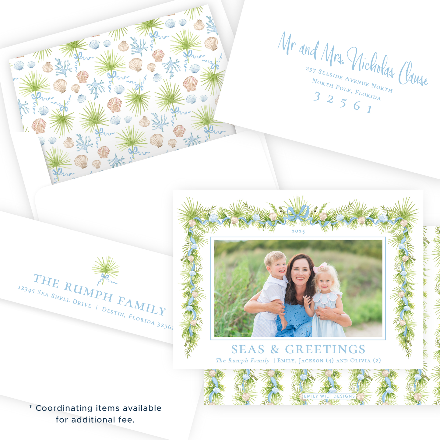 Christmas Photo Card - Holiday in the Sun - Landscape