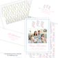 Christmas Photo Card - Delicate Stockings Trio - Portrait
