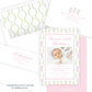 Christmas Photo Card - Delicate Stockings - Portrait - Birth Announcement