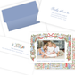 Christmas Photo Card - Festive Nativity Garland - Landscape