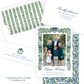 Christmas Address Labels - Tied with a Bow Decorated Wreath, Blue