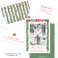 Christmas Photo Card - Big Bow Garland, Red (Portrait)