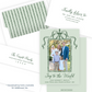 Christmas Photo Card - Bamboo Bow Frame, Evergreen