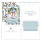Christmas Photo Card - Chintz Elegance, Blue (Portrait)