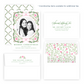 Christmas Photo Card - Yuletide, Pink - Portrait