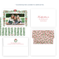 Christmas Photo Card - Tied with a Bow Garland - Landscape