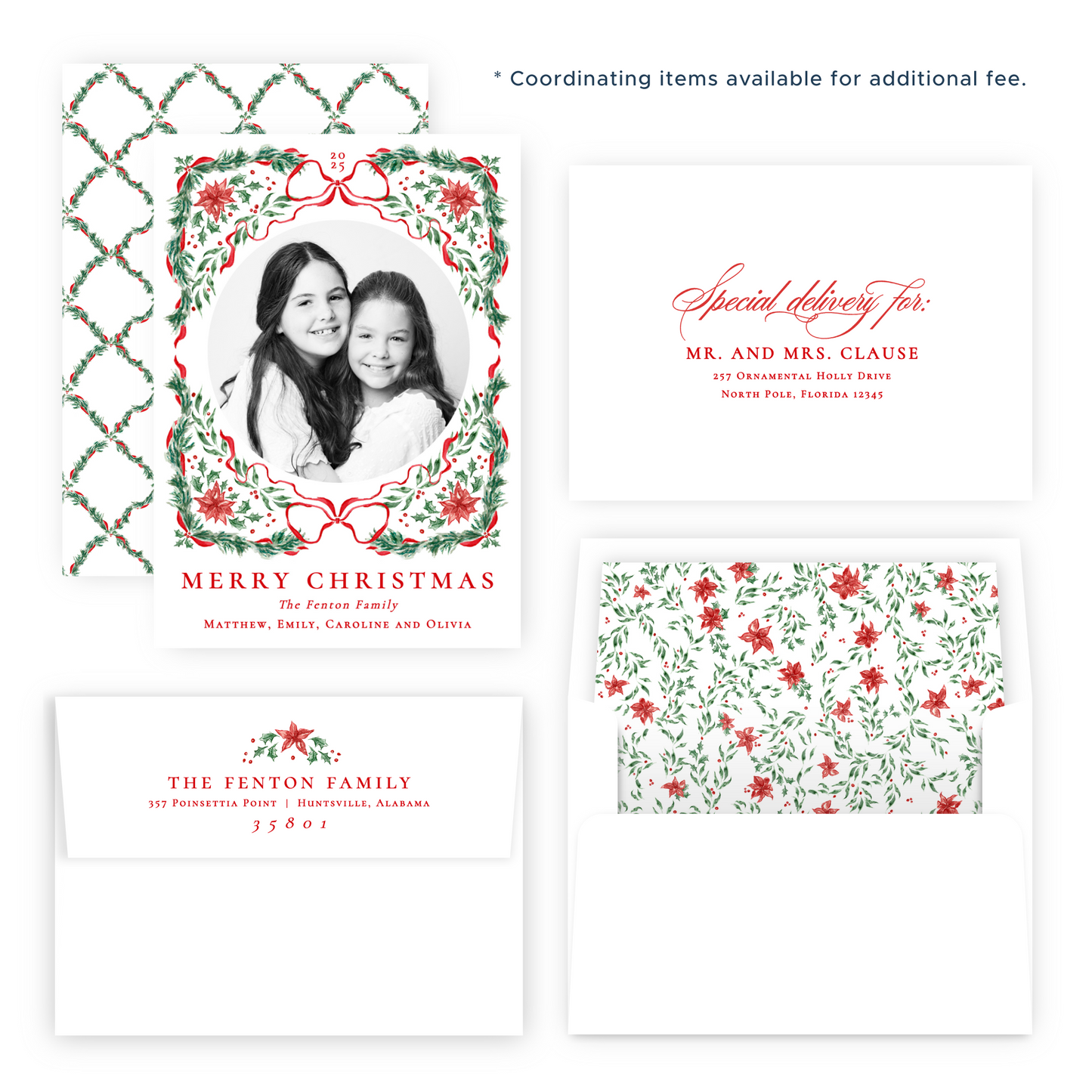 Christmas Photo Card - Yuletide - Portrait
