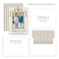 Christmas Photo Card - Bamboo Bow Frame, Chocolate