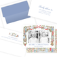 Christmas Photo Card - Festive Nativity Garland, 2 Photos - Landscape