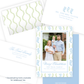 Christmas Photo Card - Delicate Stockings, Blue - Portrait
